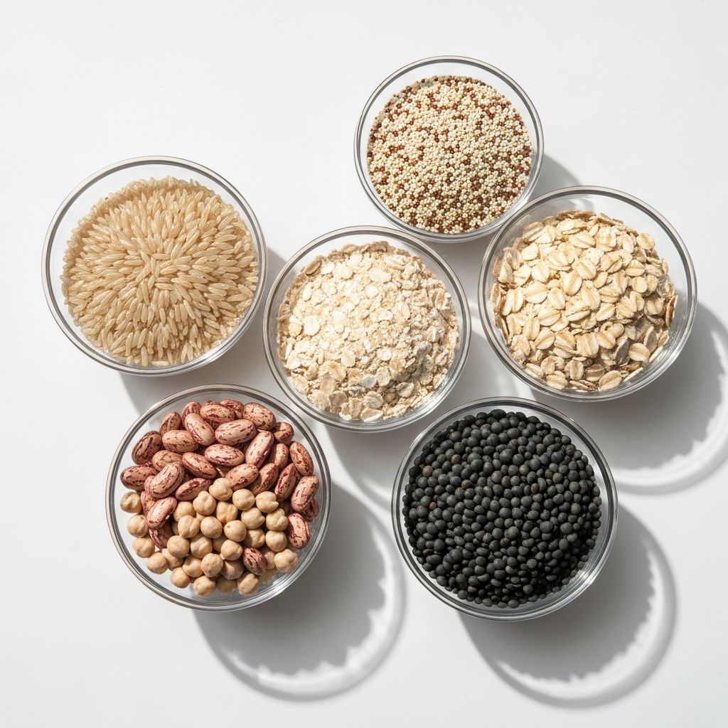 Teljes kiőrlésű gabonák és hüvelyesek